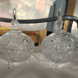Vintage Elegant Crystal Candy Dishes